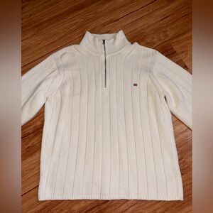 Vintage Polo Jeans by Ralph Lauren 1/4 Zip fair isle long sleeve knit Sweater XL